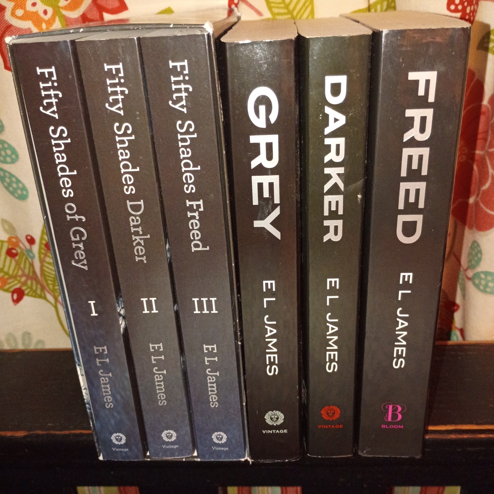 E L James Book Sets - Fifty Shades Trilogy AND the Trilogy As Told By Christian!